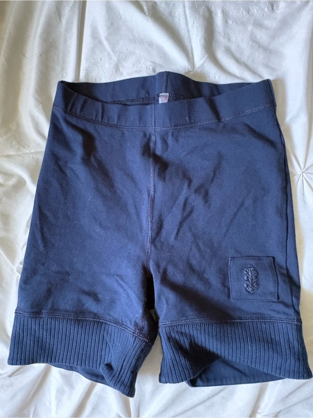 Free People Navy Blue Bike Shorts